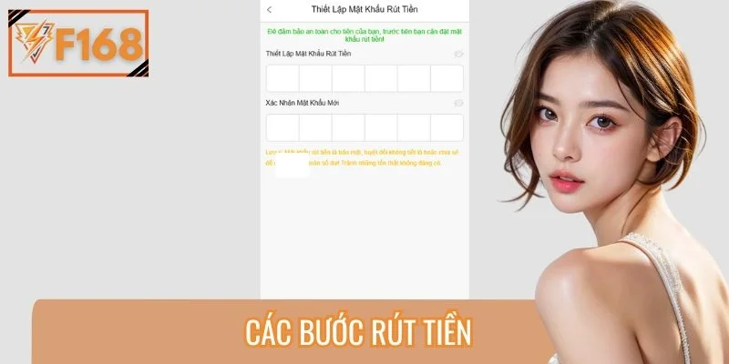 Các bước rút tiền tại F168 xử lý nhanh, không phát sinh chi phí ẩn