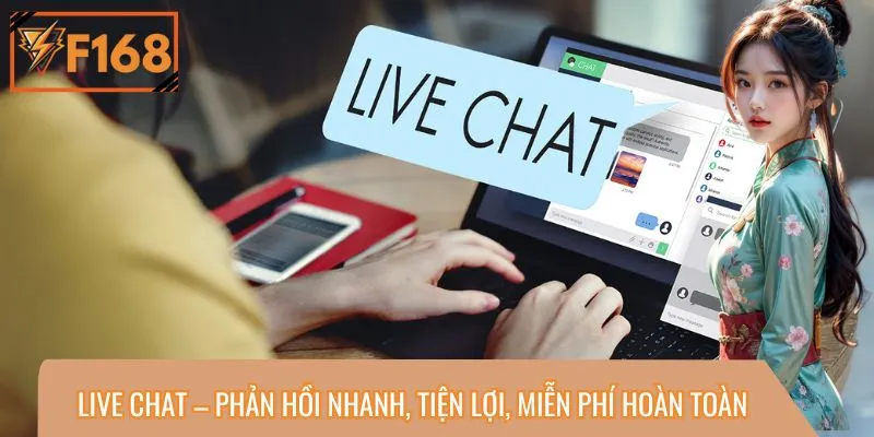 Liên hệ qua live chat được đánh giá cao bởi tốc độ phản hồi tức thì